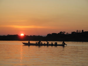Soir sur le Rio Napo