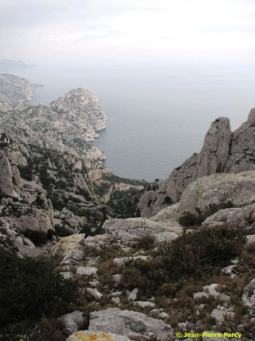 Vue des calanques depuis le plteau de l&#039;homme mort